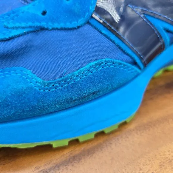 New Balance Jolly Rancher x 327 Shoes Mens 10.5 Blue Raspberry Sneakers NO LACES