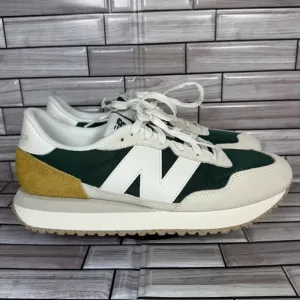 New Balance Men's Grey/Green 237 Sneakers Shoe Size 10-NEW