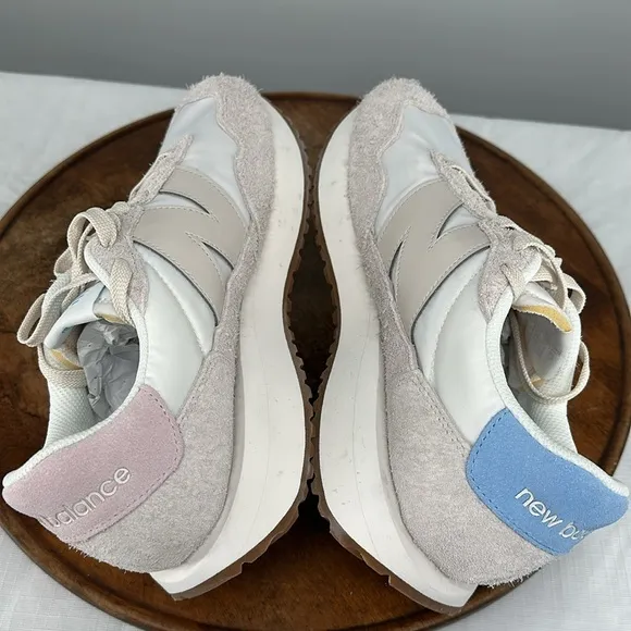 New Balance Shoes Mens 9.5 D 237 White Blue Pink Mismatch Sneakers