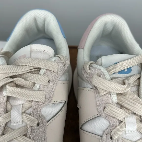 New Balance Shoes Mens 9.5 D 237 White Blue Pink Mismatch Sneakers