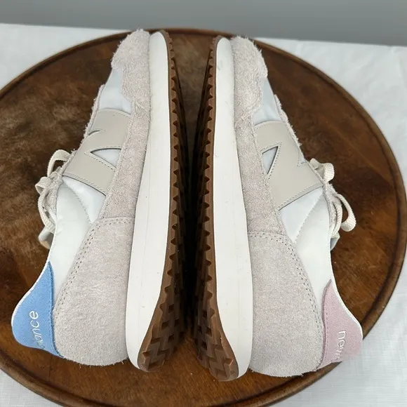 New Balance Shoes Mens 9.5 D 237 White Blue Pink Mismatch Sneakers
