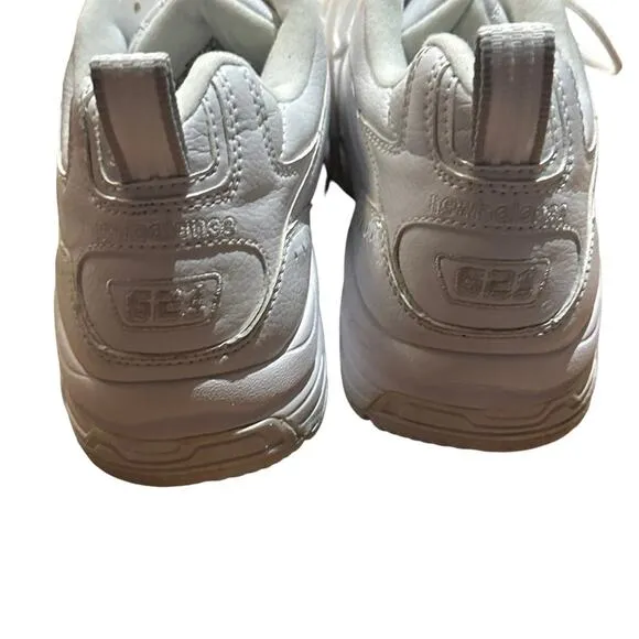 New Balance Shoes White Leather 621 Athletic Sneakers Mens Size 14
