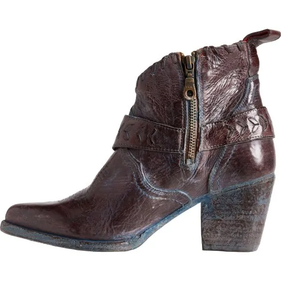 NEW Bed Stu Tania Ankle Harness Boots - Leather For Women  Teak Rustic  1065sn