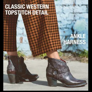 NEW Bed Stu Tania Ankle Harness Boots - Leather For Women  Teak Rustic  1065sn