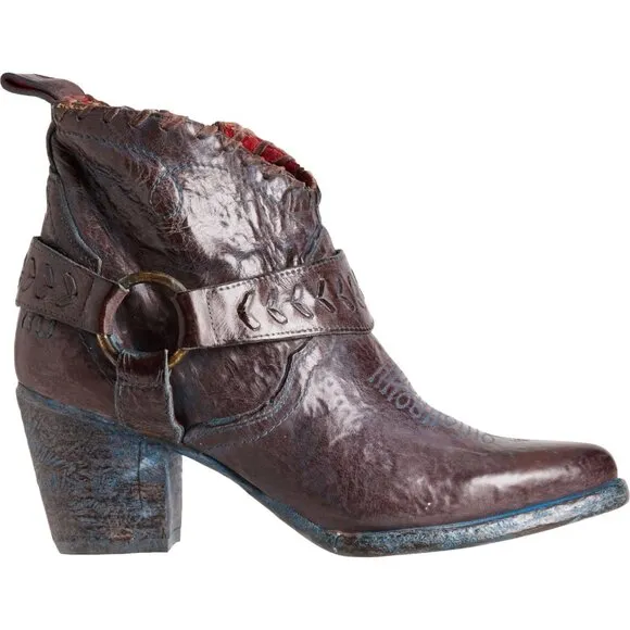 NEW Bed Stu Tania Ankle Harness Boots - Leather For Women  Teak Rustic  1065sn