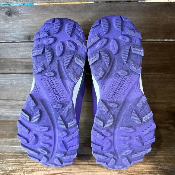 New Big Kids Merrell Moab Speed Gray Mid Waterproof Ankle Hiking Boots Size 6‎ Y