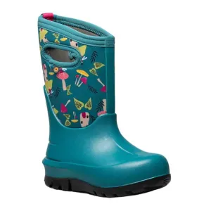 NEW BOGS kids neo classic winter boots in teal mushroom