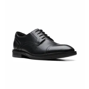 NEW CLARKS men's un hugh cap shoes in black