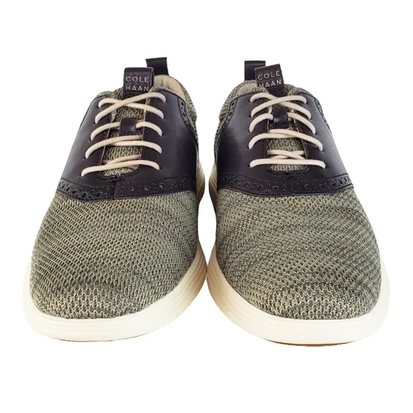 New Cole haan grand tour knit oxford shoes hawthorn dark roast casual career