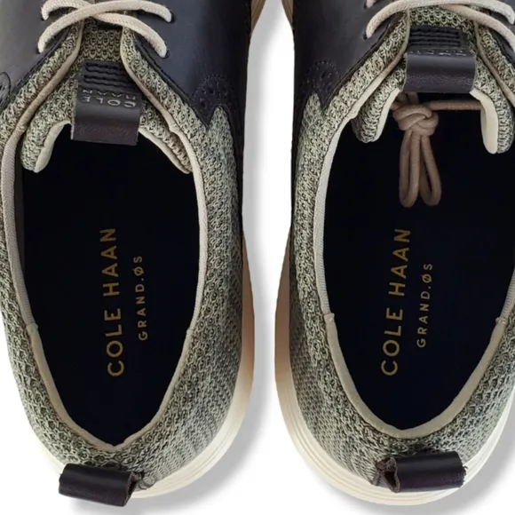 New Cole haan grand tour knit oxford shoes hawthorn dark roast casual career