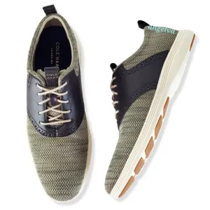 New Cole haan grand tour knit oxford shoes hawthorn dark roast casual career