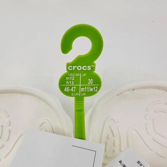 NEW Crocs Echo Slide Sandals Lightweight Slip On Casual White Unisex Size M12