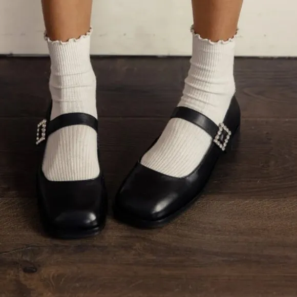 new FREE PEOPLE Leather upper and lining  Mary Jane Flats  Shoes