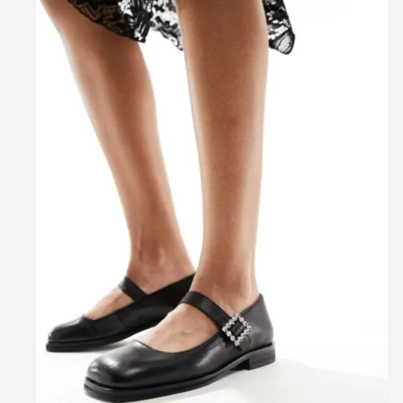 new FREE PEOPLE Leather upper and lining  Mary Jane Flats  Shoes