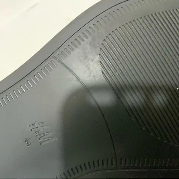 New H&amp;M Suede Chelsea Boots Black Mens Shoes size 10.5 US 44 EUR dress shoes