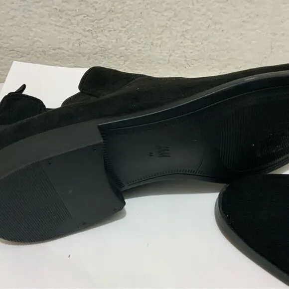 New H&amp;M Suede Chelsea Boots Black Mens Shoes size 10.5 US 44 EUR dress shoes