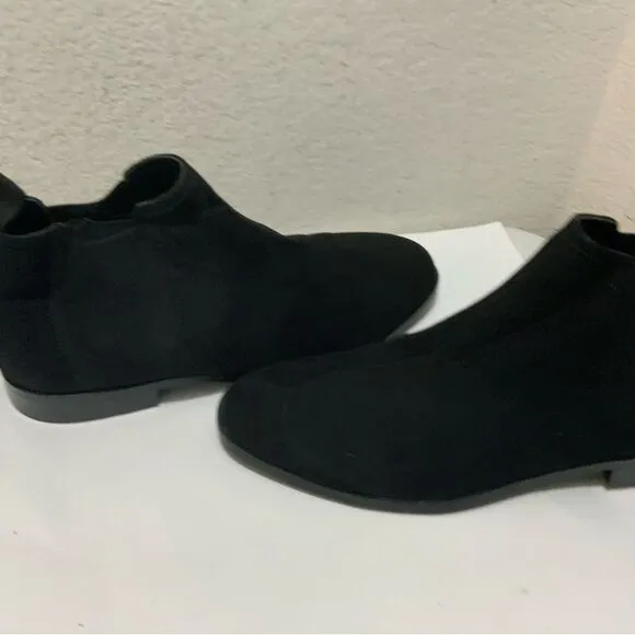 New H&amp;M Suede Chelsea Boots Black Mens Shoes size 10.5 US 44 EUR dress shoes