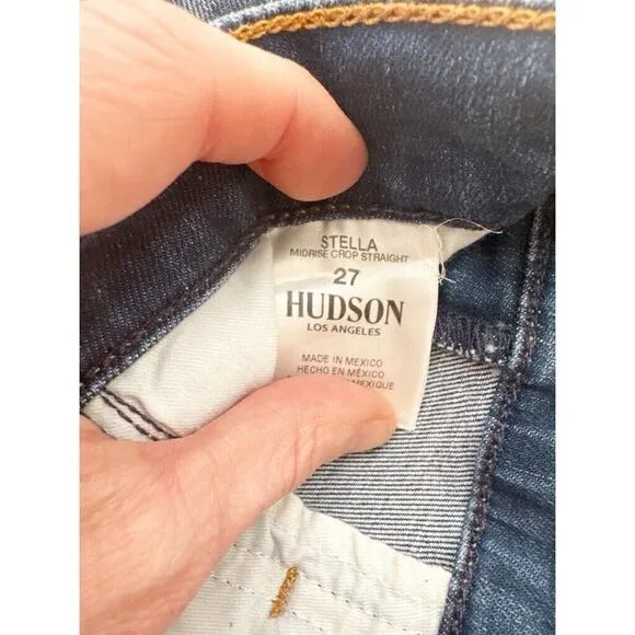 New Hudson Stella Crop Straight Leg Jeans | Size 27