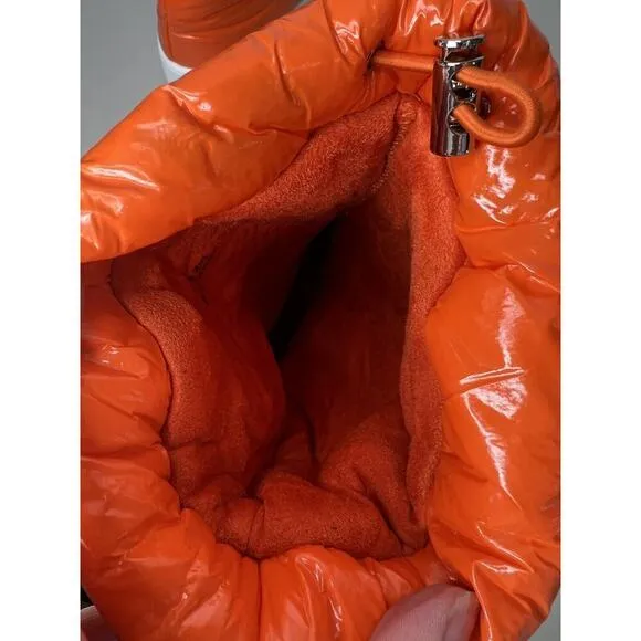 New Jeffrey Campbell Orange Puffer Platform Winter Boots Women’s Size 8
