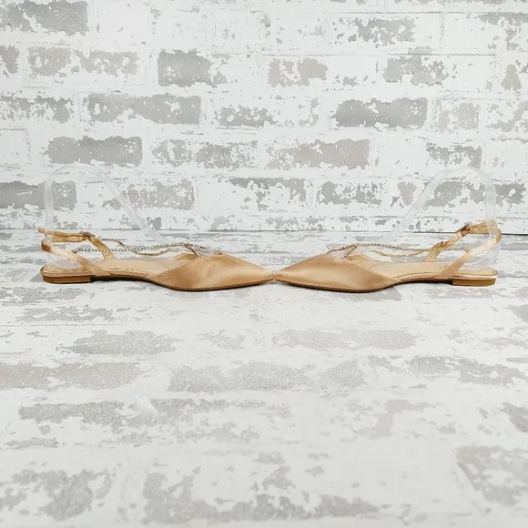 New Jewel Badgley Mischka Alanna Ballet Flats T94