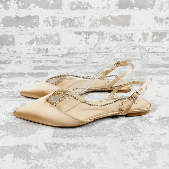 New Jewel Badgley Mischka Alanna Ballet Flats T94