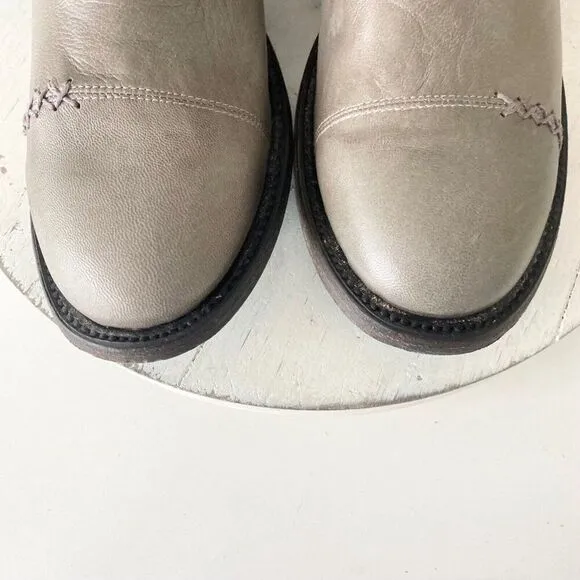 NEW Lane DUSTOFF Moto Boots Womens 9 Cowboy Gray Leather Western Wear Casual