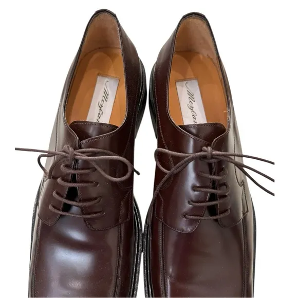 New Mezlan Alcoy Men's Brown Leather Lace-up Oxford Dress Shoes 11  11M