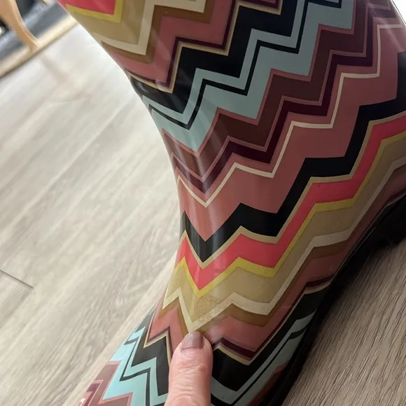 NEW Missoni Multicolor Zigzag Winter &amp; Rain Boots &amp; original box
