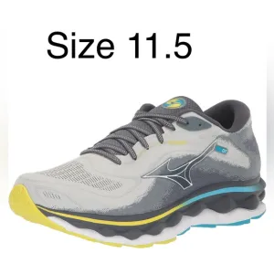 New Mizuno Wave Sky 07 411411.5F00 Gray Running Shoes Sneakers  Men’s 11.5