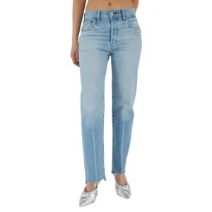 NEW MOUSSY cumberland straight jean in light blue