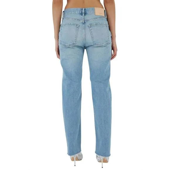 NEW MOUSSY cumberland straight jean in light blue