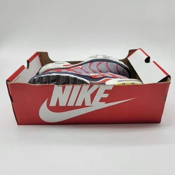 NEW Nike Air Max Plus Gray Red Shoes Sneakers
