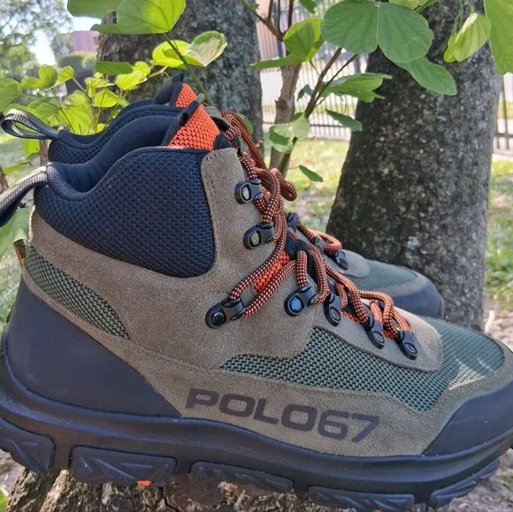 🔥NEW Polo Ralph Lauren Adventure 300 Men's Boots Size 15 Black Green Orange