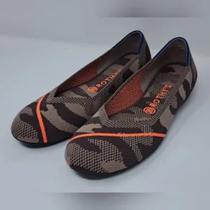 NEW Rothy's Women's Camo Knit Woven Ballet Flats Round Toe Shoes 10.5 US