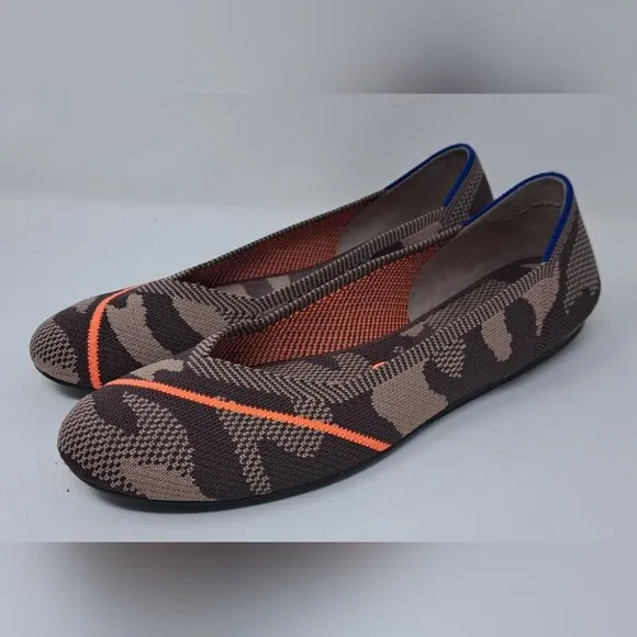 NEW Rothy's Women's Camo Knit Woven Ballet Flats Round Toe Shoes 10.5 US