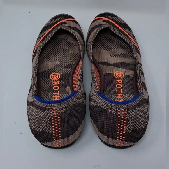 NEW Rothy's Women's Camo Knit Woven Ballet Flats Round Toe Shoes 10.5 US