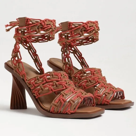 NEW Sam Edelman Harleigh Ankle Wrap High Heel Shoes Size 9