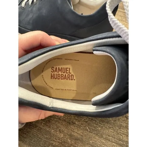 New Samuel Hubbard ‎ HUBBARD FAST  Leather Shoes Men Size 8.5  Medium - Navy