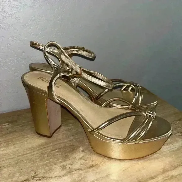NEW Schutz Kelsie Platform Sandal Heel Size 9.5