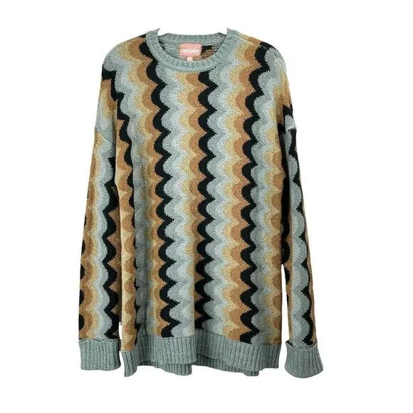 NEW Show Me Your Mumu retro wave knit comfy sweater Size XS