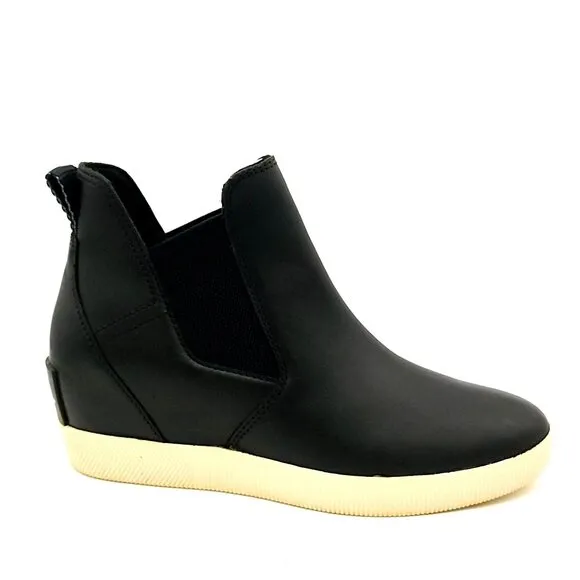 NEW Sorel Out N About Wedge Chelsea Boots Womens 8 Sneaker Casual Comfort Dark