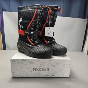 New sorel X disney youth flurry frozen Olaf winter boots kids size 7
