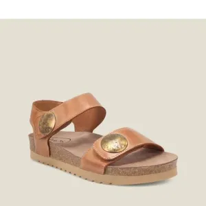 NEW TAOS women's luckie sandals in caramel cara (disc)