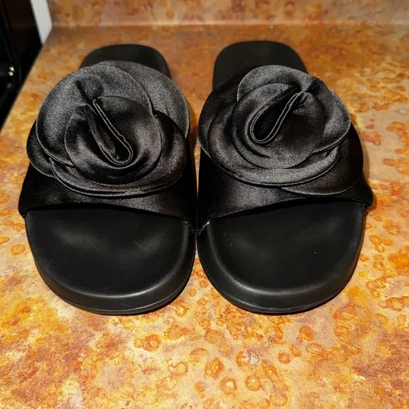 NEW Ted Baker Women's Black Ally Rose Sandal