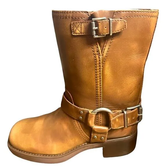 NEW ▶️ Vince Camuto ◀️ Kaemie Leather Harness Boots
