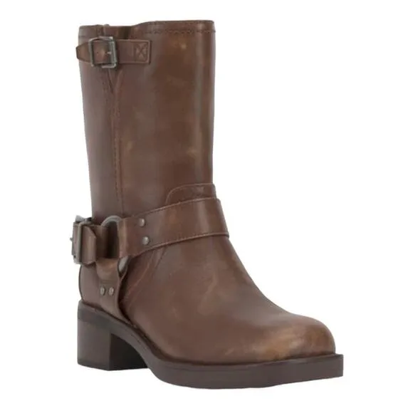 NEW ▶️ Vince Camuto ◀️ Kaemie Leather Harness Boots