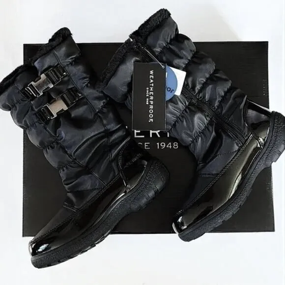 New! Weatherproof Women's Two Buckle Faux Fur Lined Storm Snow Winter Boots