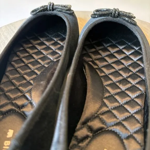 New without Box Birdies The Hummingbird Black Velvet Ballet Flats Shoes Size 11