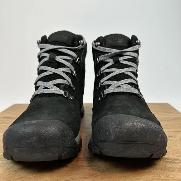 New‎ Womens Keen Kaci III Mid Waterproof Winter Leather Boots Black Size 7.5 M
