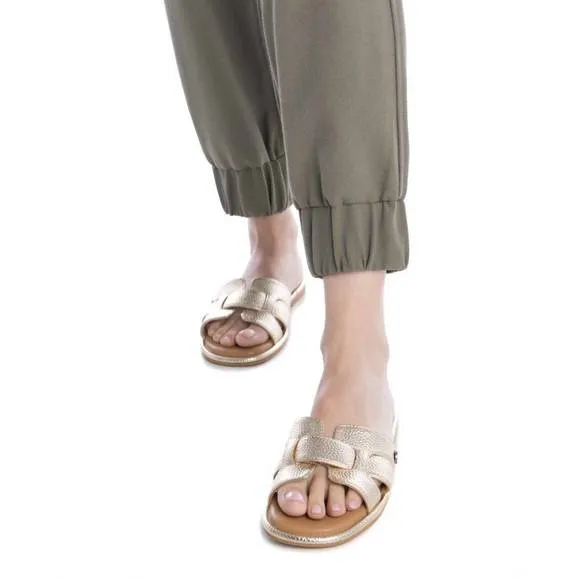 NEW XTI women's casual sandals in gold